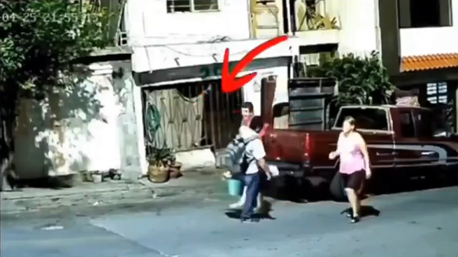 Captura del video que es viral en redes sociales.