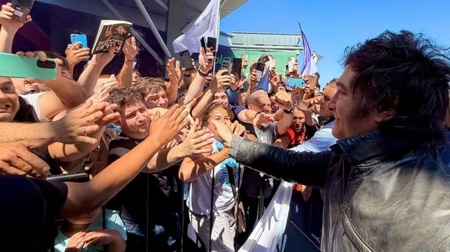Javier Milei, en Santa Fe, una de las provincias que visitó recientemente.