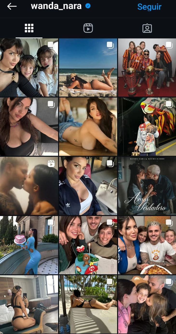 Wanda Nara updated her Instagram feed and the photos with Mauro Icardi returned. Wanda Nara updated her Instagram feed and the photos with Mauro Icardi returned.