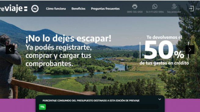 El sitio web de PreViaje agregó un cambio en el sitio web de la cuarta edición