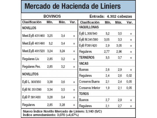 Escaso ingreso de animales a Liniers