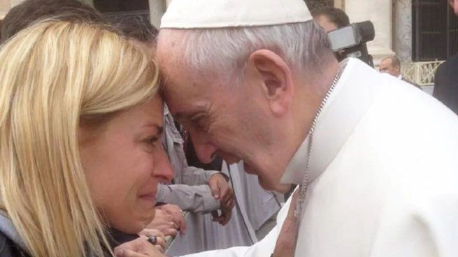 El encuentro íntimo de Eugenia Tobal y el Papa Francisco.&nbsp;