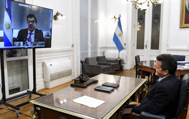 Moroni expuso por videoconferencia ante la Comisión de Legislación del Trabajo en diputados.