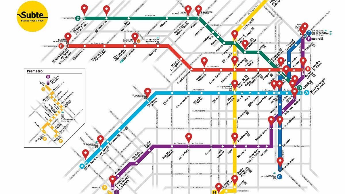 Mapa: Estas Son Las Estaciones De Subtes Que Permanecerán Abiertas