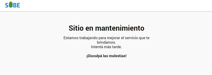 Tras el fin de semana de carnaval, la página web de la tarjeta SUBE sigue presentando dificultades para completar el formulario. Tras el fin de semana de carnaval, la página web de la tarjeta SUBE sigue presentando dificultades para completar el formulario.