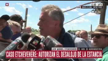 “Vamos a esperar afuera hasta que salga el último usurpador para poder ingresar a nuestra casa. Todo el procedimiento está en manos de la Justicia y la policía”, dijo Luis Miguel Etchevehere tras el fallo.