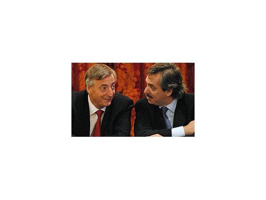 El presidente Néstor Kirchner y el jefe de Gabinete, Alberto Fernández