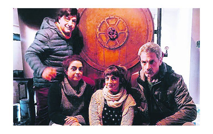 otros pecados. Fernán Mirás, Paola Barrientos, Julieta Zylberberg y Rafael Ferro en la serie que debutará el año próximo en Canal 13 y TNT.