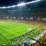 Lleno total en Colombia vs. Uzbekistán en el Azteca. Lleno total en Colombia vs. Uzbekistán en el Azteca.