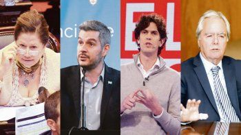Definiciones. Graciela Camaño, Marcos Peña, Martín Lousteau y Federico Pinedo. La primera fila de las decisiones que tienen que llegar antes del sábado.&nbsp;