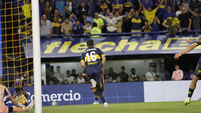 Miguel Merentiel, nuevamente clave para Boca. (X: @Bocanet12)