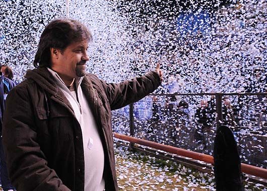 Recibimiento. Caruso se convirtió en ídolo luego de salvar a Racing de todo.
