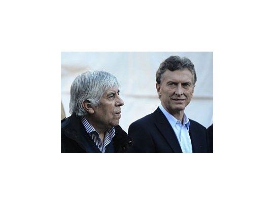 Hugo Moyano y Mauricio Macri
