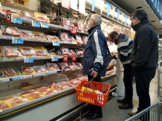Carne Inflacion Inflación Supermercado Gondolas IPC Precios Canasta Basica
