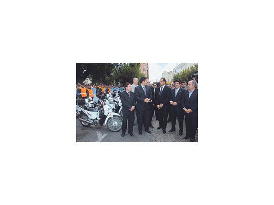 Daniel Scioli junto a varios intendentes presentó en La Matanza el Plan de Seguridad Ciudadana.