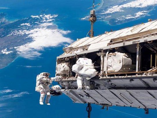 La Estación Espacial Internacional.