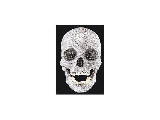 «Por el amor de Dios», la calavera decorada con 8.601 diamantes(1.106 kilates) de Damien Hirst, que se vendió elpasado en 100 millones de dólares.