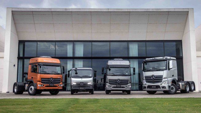 La nueva flota de camiones presentada por Mercedes- Benz