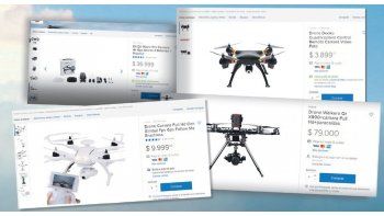 Drones sin control: se venden desde $3.000 (pocos registrados)