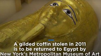 Cómo es el imponente sarcófago que engañó a un museo y recuperó Egipto
