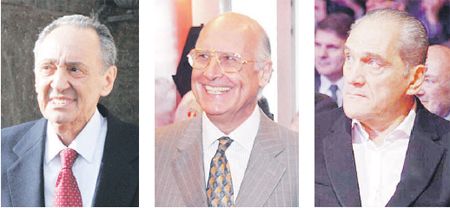 Héctor Magnetto, José Aranda y Lucio Rafael Pagliaro