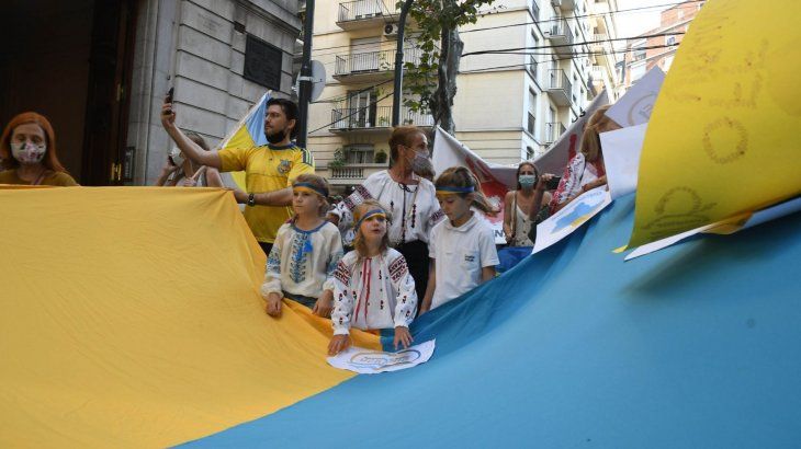 La manifestación tuvo como punto de encuentro la Plaza Vicente López