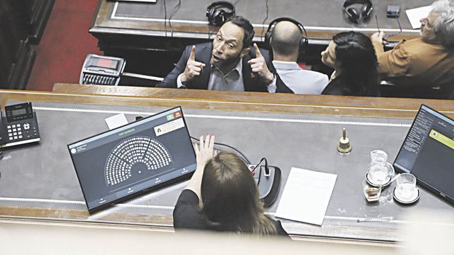 puja. En la última y frustrada sesión se cruzaron la titular de Diputados, Cecilia Moreau, y Maximiliano Ferraro.