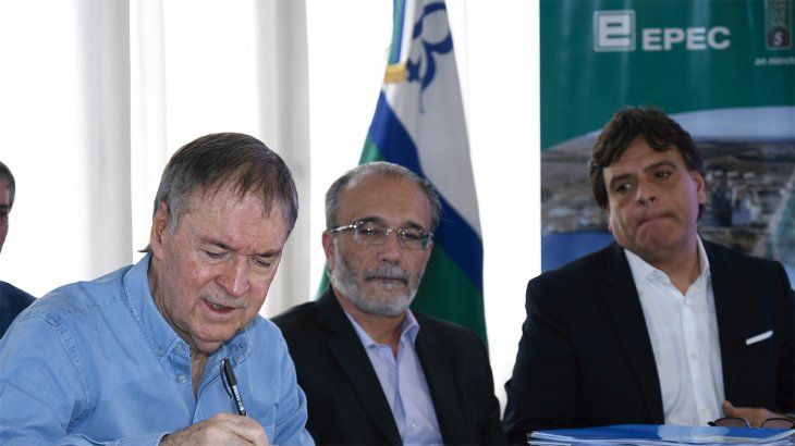 Juan Schiaretti, Fabián López y el ministro de Seguridad de Córdoba, Alfonso Mosquera.