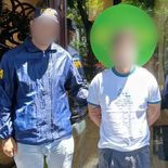 Deivi Junior Romero Ullilen durante el momento del arresto en Microcentro. Deivi Junior Romero Ullilen durante el momento del arresto en Microcentro.