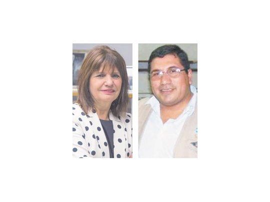 Patricia Bullrich y Raúl Maza