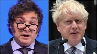 Javier Milei se reunió con Boris Johnson. 