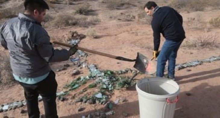 Se estima que la cruz fue realizada por más de una persona. 