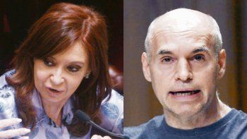 Cristina de Kirchner y Horacio Rodríguez Larreta.