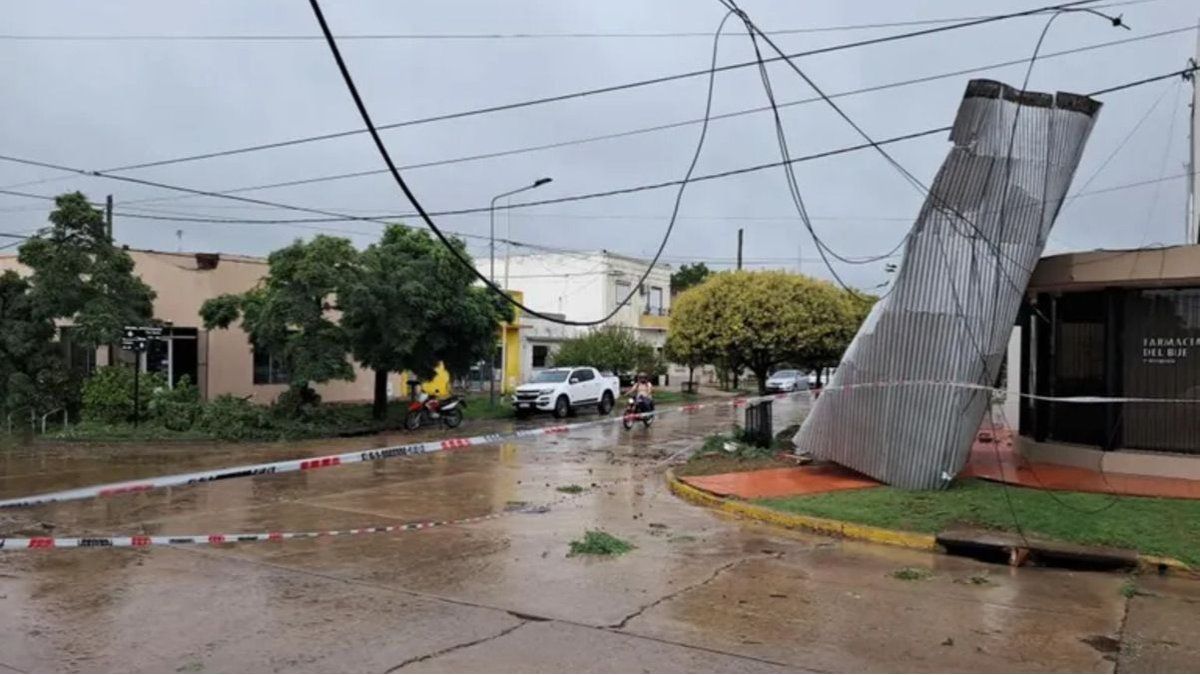 Strong temporary brag: flown roofs, poles and fallen trees behind the storm