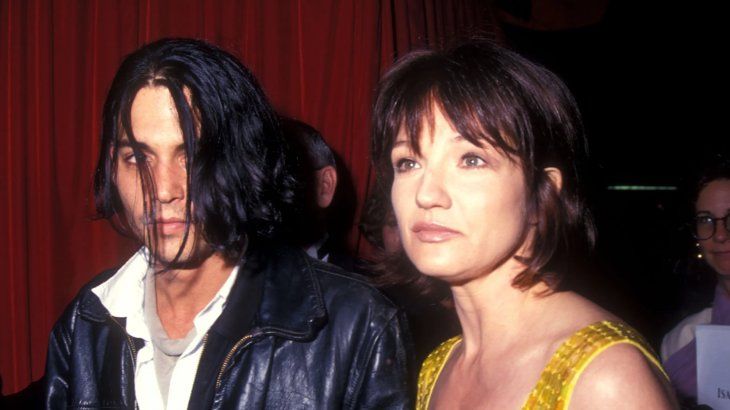 Johnny Depp y Ellen Barkin en 1994