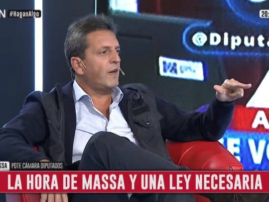 El titular de Diputados, Sergio Massa.