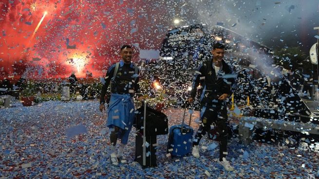 La Selección argentina volvió al país tras ser campeona otra vez.