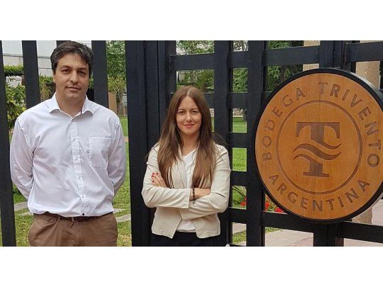 Santiago Ribisich, Gerente General de Trivento, y Sylvina Cirone, gerente de RRHH.