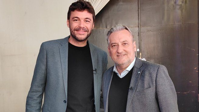 Marcelo Lewandowski junto al candidato a intendente de Rosario Juan Monteverde.