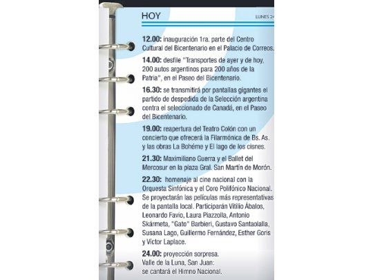 Cristina concentra su show en fastos del 25