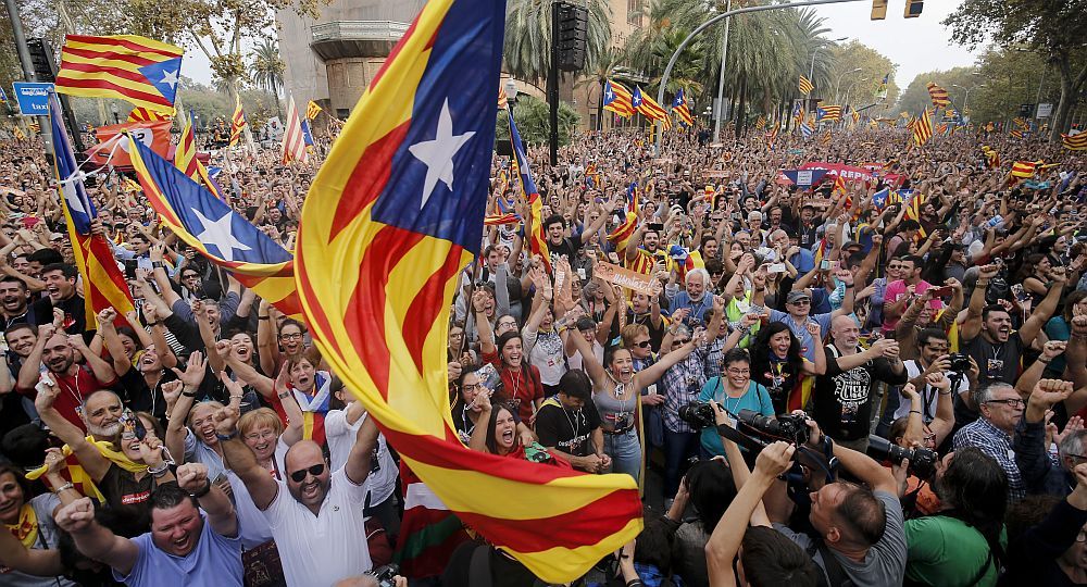 Festejos en las calles catalanas