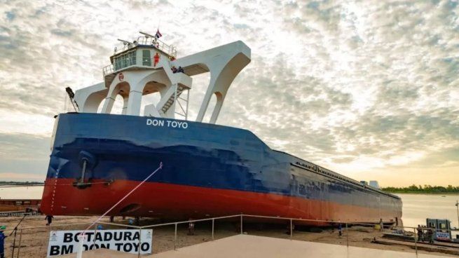 “Don Toyo”, realizará su navegación inaugural de Paraguay al Puerto Buenos Aires, prevista para el mes de abril.