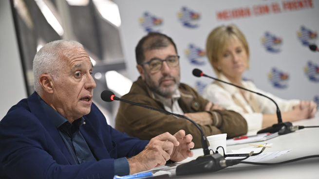 Carlos Negro se refirió a la inseguridad durante una reunió con el Frente Amplio.