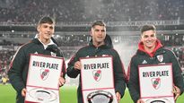 Martínez Quarta, Palacios y Álvarez, homenajeados en el Monumental.