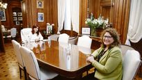 presencia. Cristina de Kirchner le da impulso a Yutrovic, quien buscará renovar su banca de diputados en un frente de unidad que congrega al peronismo y aliados.