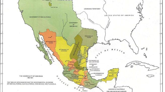 En 1535 se crea el virreinato de la Nueva España (actual México).