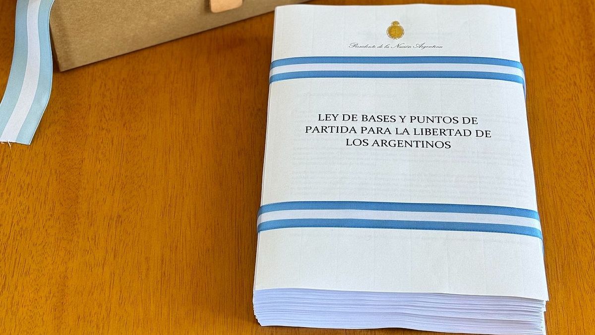 Los puntos principales del borrador final de la ley de Bases