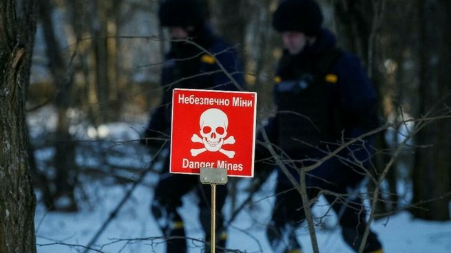 La Guardia Nacional de Ucrania simuló una situación de emergencia en las inmediaciones de la planta de Chernóbil antes de la invasión.