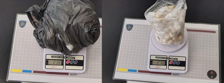 En el procedimiento se secuestraron 1.443 envoltorios con cocaína, pasta base y marihuana, destinados a la comercialización. En el procedimiento se secuestraron 1.443 envoltorios con cocaína, pasta base y marihuana, destinados a la comercialización.