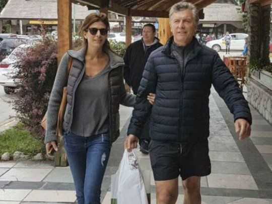 Mauricio Macri y Juliana Awada en Villa La Angostura. Foto de archivo.